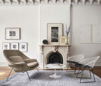KNOLL Saarinen Womb Chair e Bertoia Diamond Chair